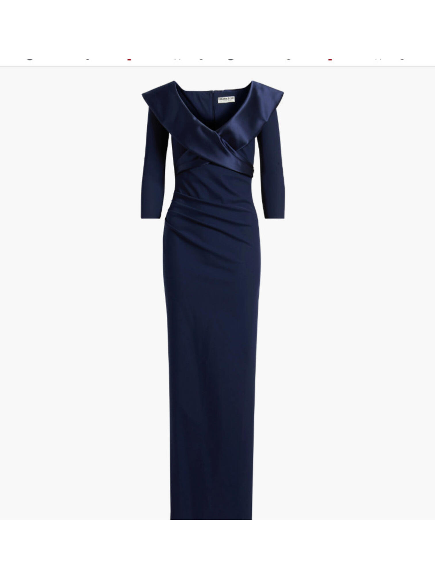 New Chiara Boni La Petite Robe Suli Ra Wrap Front Column Dress Sz 48 #Md2163